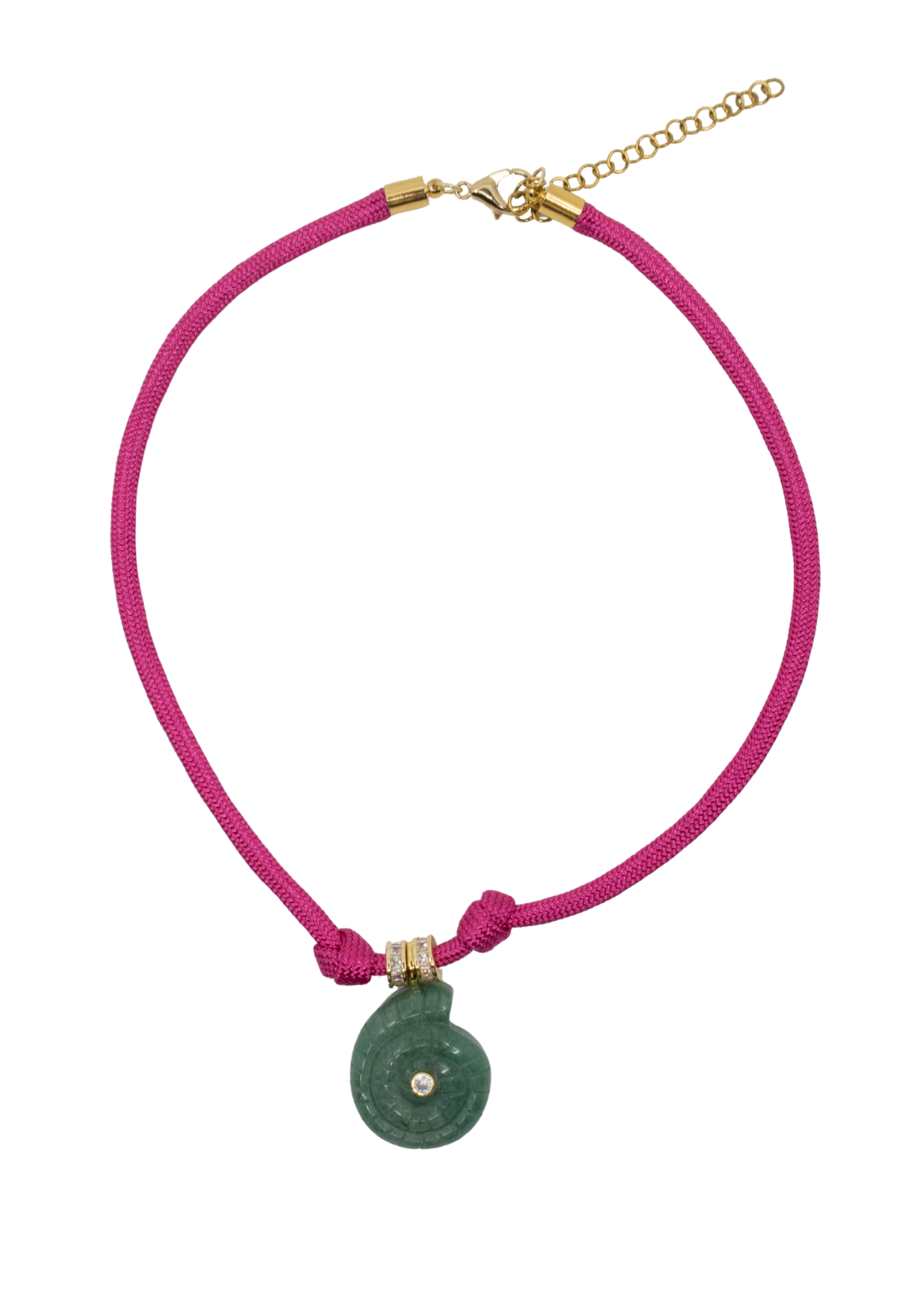 Fuchsia green shell