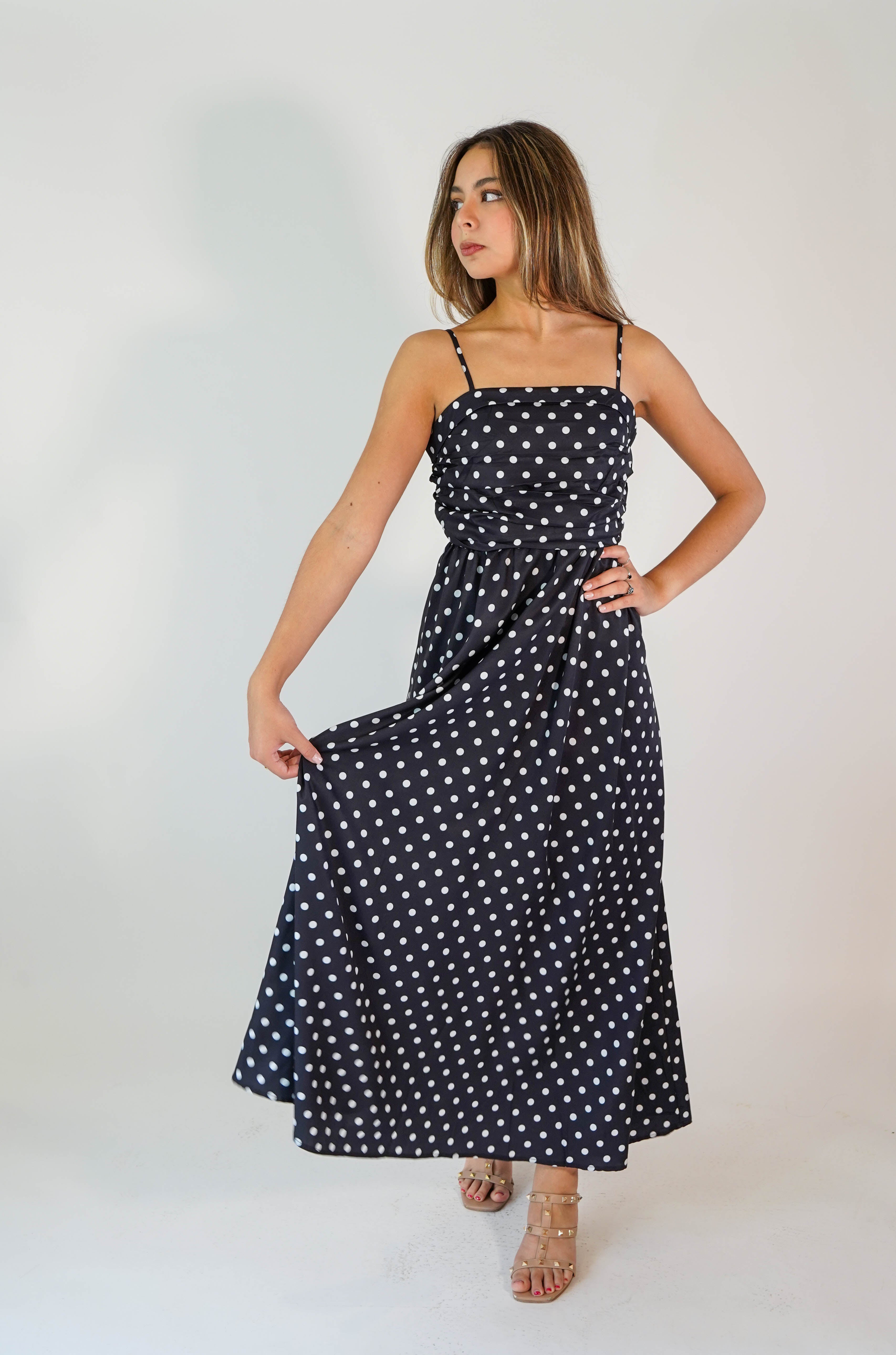 Karina Black Dots Dress