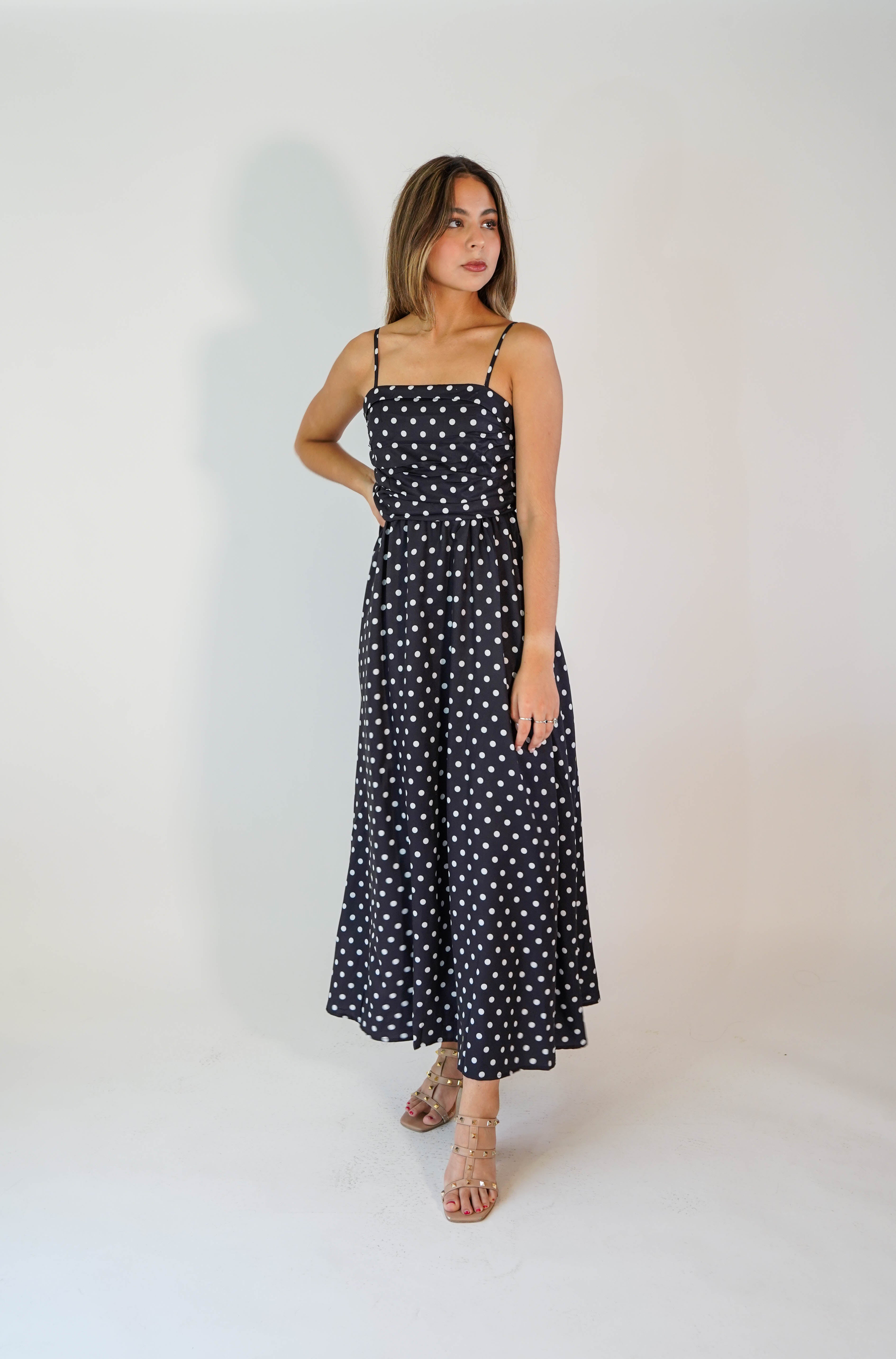 Karina Black Dots Dress
