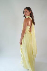 Daisy Yellow Silk Dress