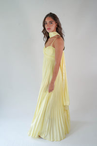 Daisy Yellow Silk Dress