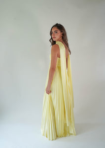 Daisy Yellow Silk Dress