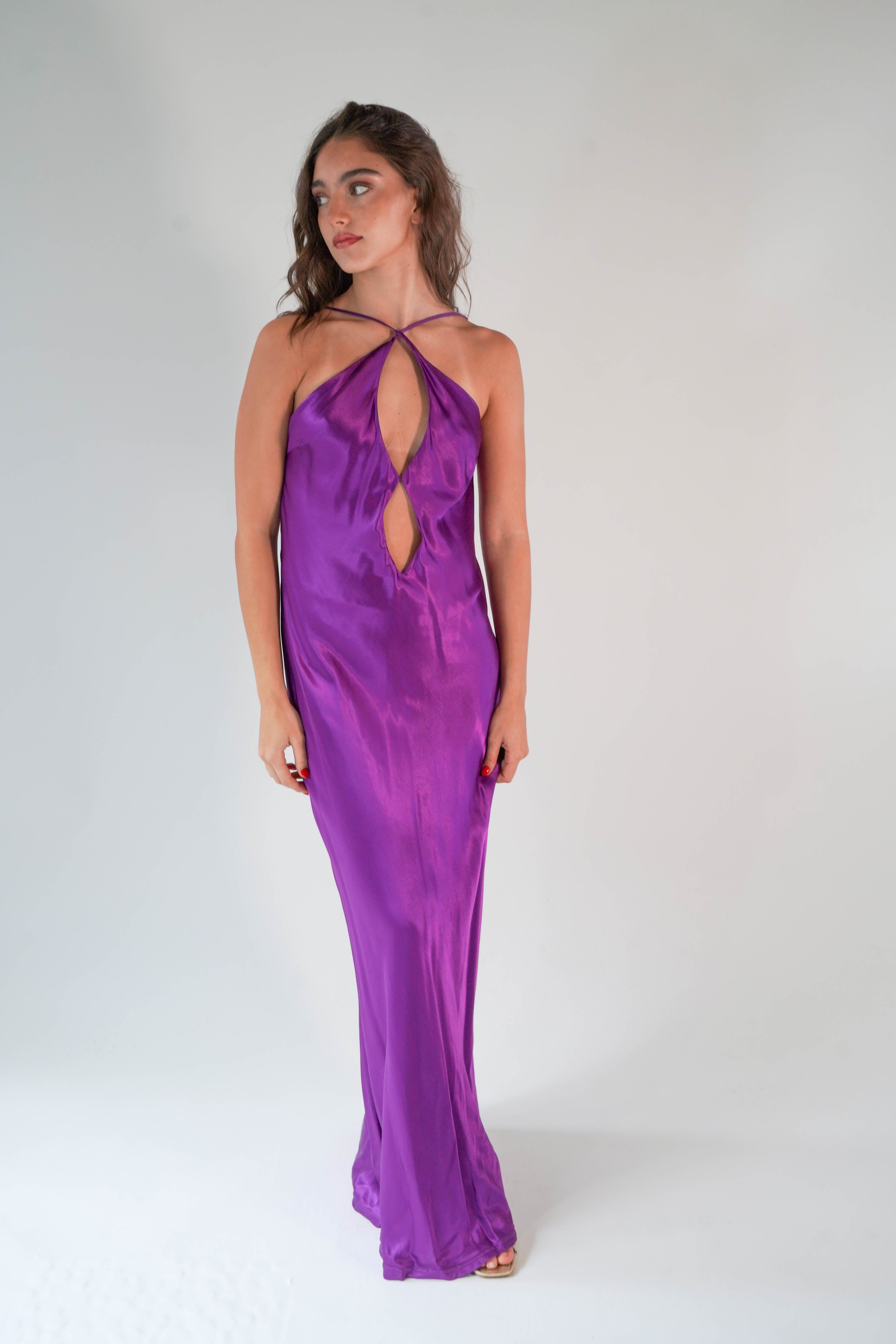 Rihanna Purple Dress