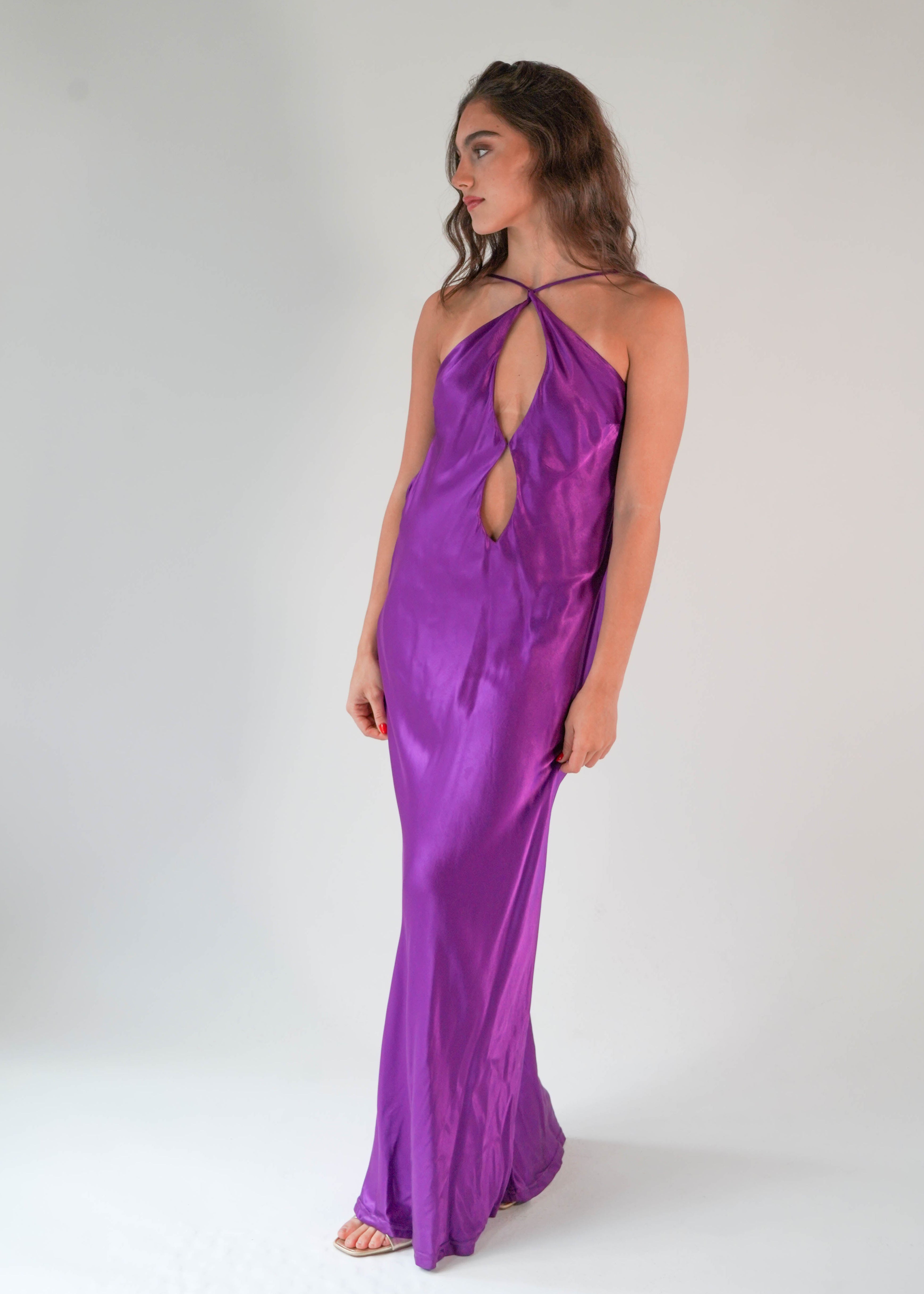 Rihanna Purple Dress