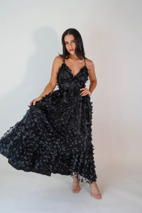 Gracie Butterflies Black Dress