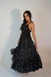 Gracie Butterflies Black Dress