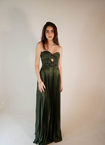 Andie Strapless Green Dress
