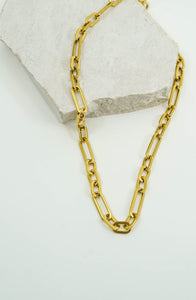 Collar eslabones dorada