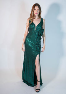 Mely Flower Sequin Dress