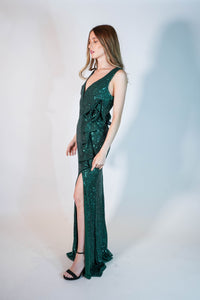 Mely Flower Sequin Dress