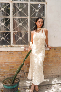 Sophia White Scarf Dress