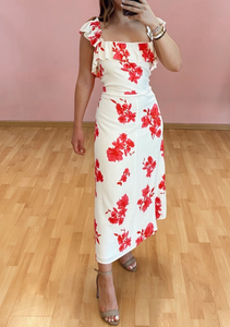 Vestido flores rosas