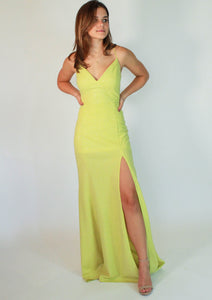 Vestido amarillo limon